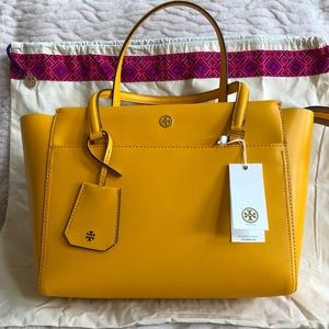 Tory Burch Parker Small Tote - Daffodil